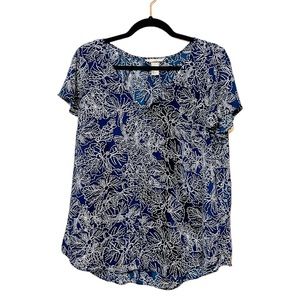 H&M FLORAL FLOWY TOP
